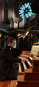 Michael Leyk an der Orgel