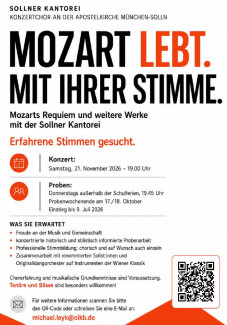 Mozart - Sänger gesucht